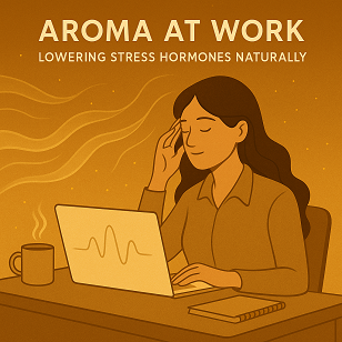 Aroma at Work — Lowering Stress Hormones Naturally
