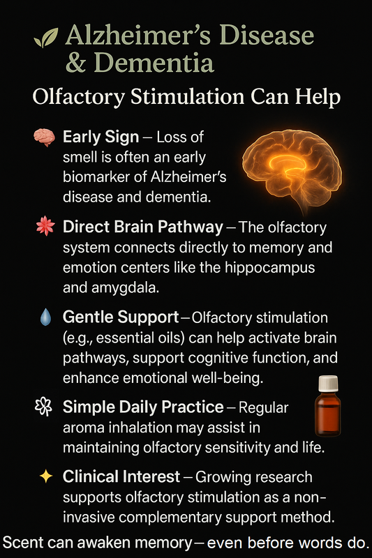 🌿 Alzheimer’s Disease & The Olfactory Benefits Of Essential Oils
