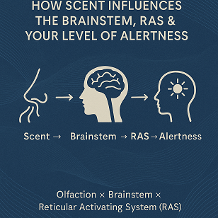 How Scent Influences the Brainstem, RAS & Your Level of Alertness  Olfaction × Brainstem × Reticular Activating System (RAS)