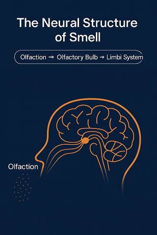 The Neural Structure of Smell - Olfaction → Olfactory Bulb → Limbic System (The Fastest Sensory Pathway to Emotion &amp; Autonomic Response)
