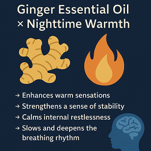 Ginger Essential Oil × Nighttime Warmth