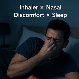 Inhaler × Nasal Discomfort × Sleep - Nighttime nasal discomfort is rarely a single issue. It is often a combination of shallow breathing, autonomic nervous system tension, and difficulty transitioning into nighttime mode.
