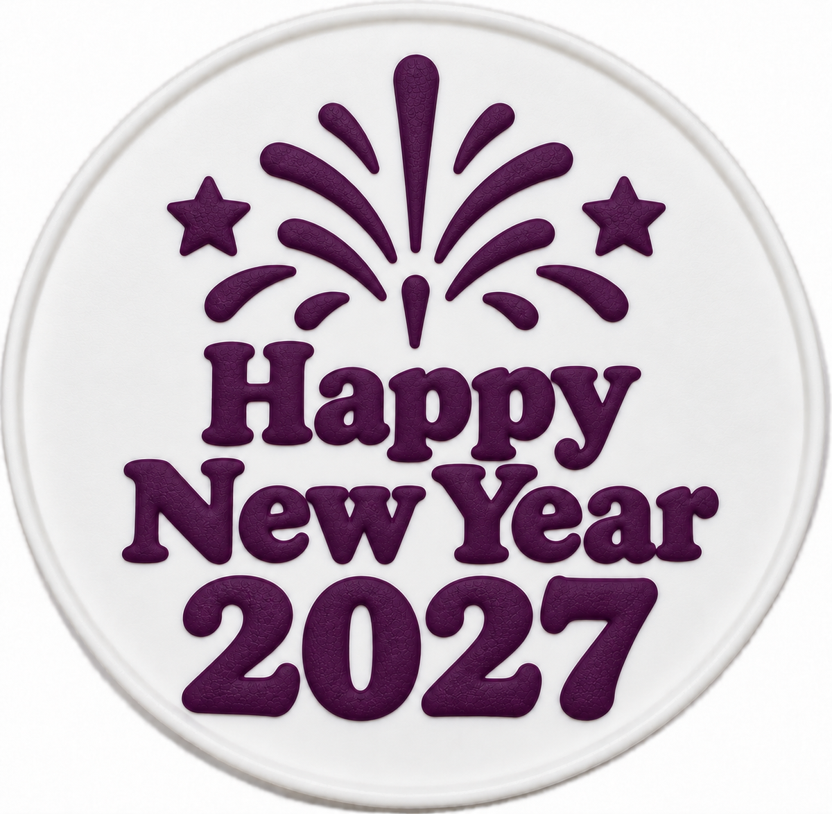 Custom Two-Color Silicone Coasters — Christmas 2026 & New Year 2027