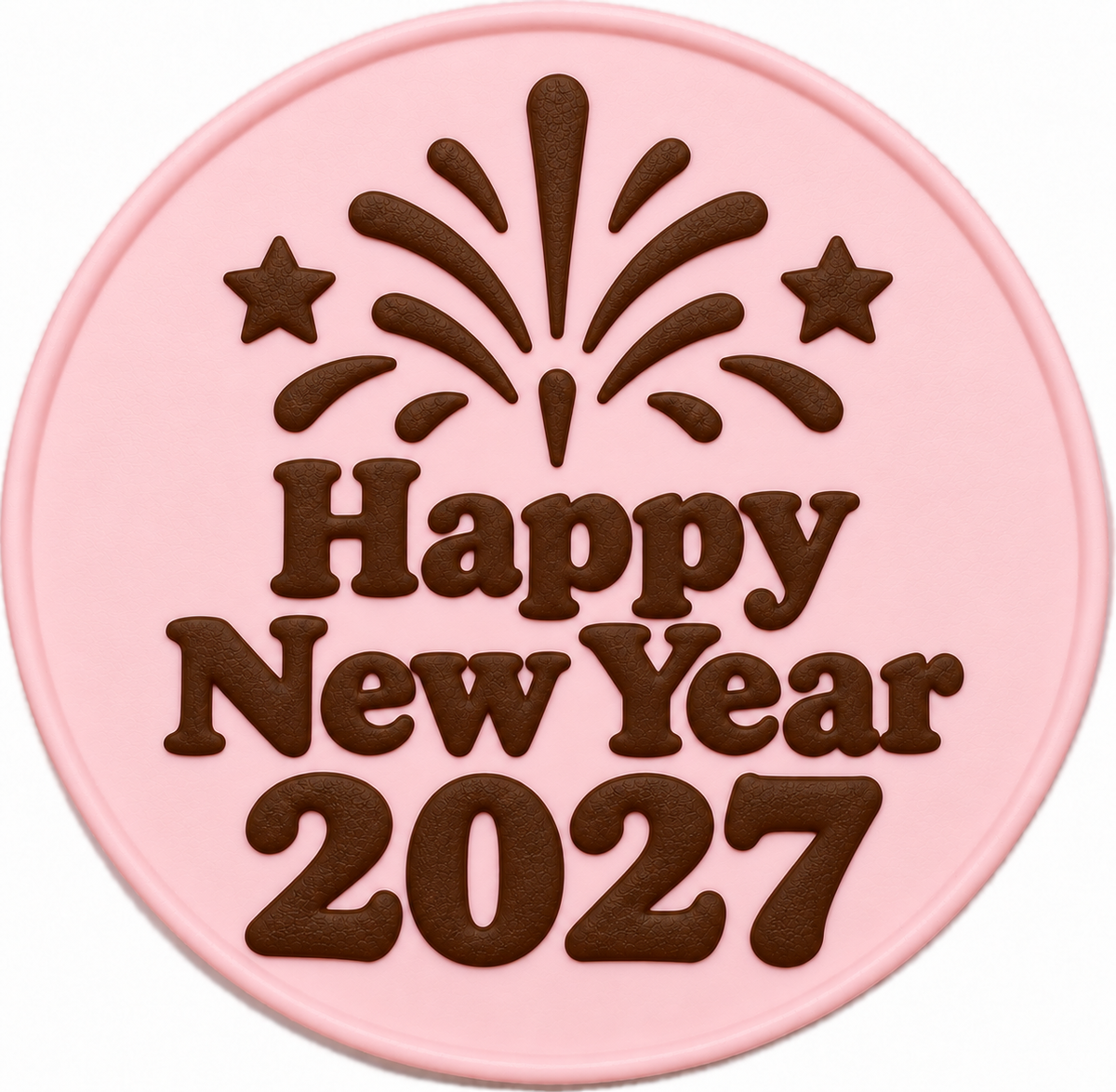 Custom Two-Color Silicone Coasters — Christmas 2026 & New Year 2027